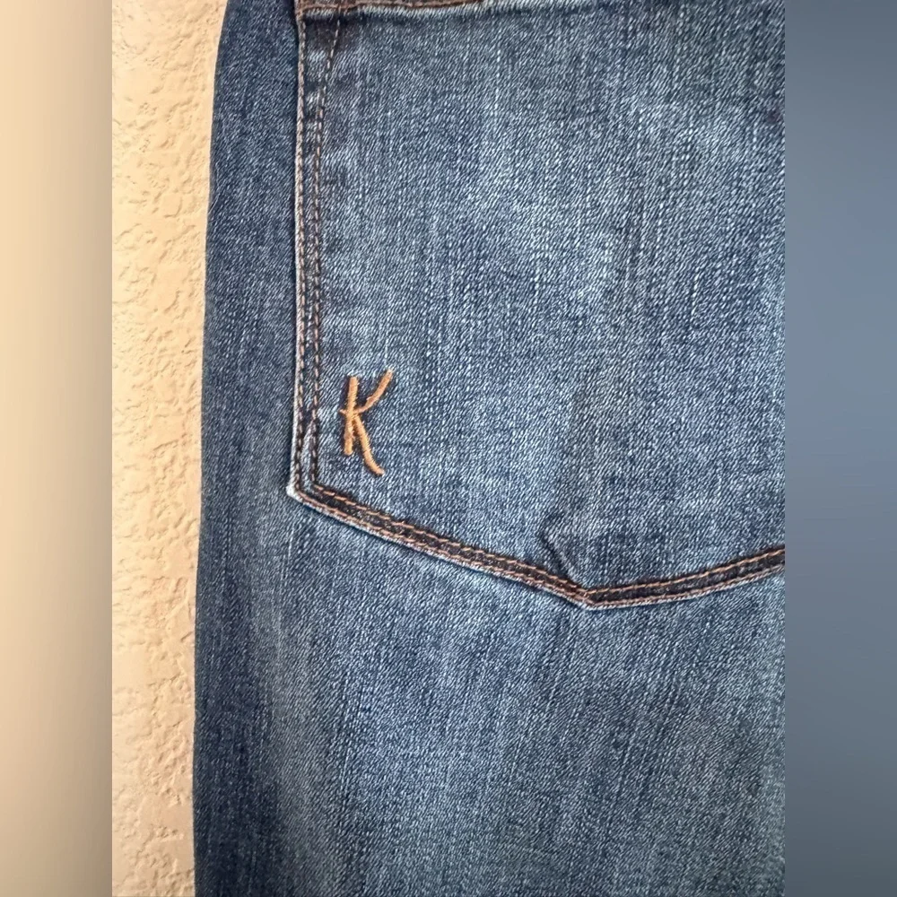Kut from the Kloth Women’s Dark Blue Mid  Rise Straight Jeans Size 14